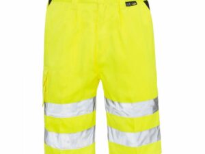 Personalised Hi Vis Yellow Shorts